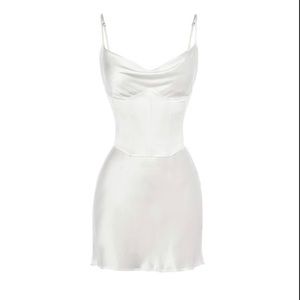 Heiress Beverly Hills satin slip dress